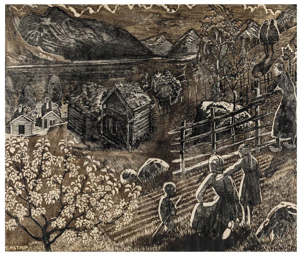 Nikolai Astrup comparable auction result: nikolai astrup grov r in sandalstrand