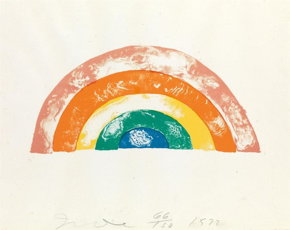 JIM DINE Rainbow. sold by Swann Auction Galleries, lot 215 — auction record photograph