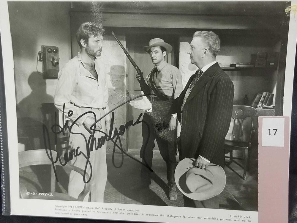 george montgomery signed black white publicity photo · ISAYSOLD Auction Services · 2019-11-05 George Montgomery comparable auction result: george montgomery signed black white publicity photo