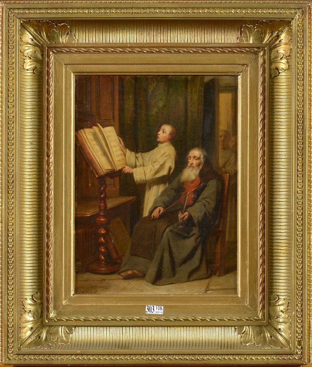 Claude Jacquand comparable auction result: tableaux