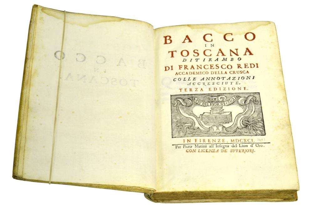 Francesco Redi comparable auction result: francesco redi bacco in toscana