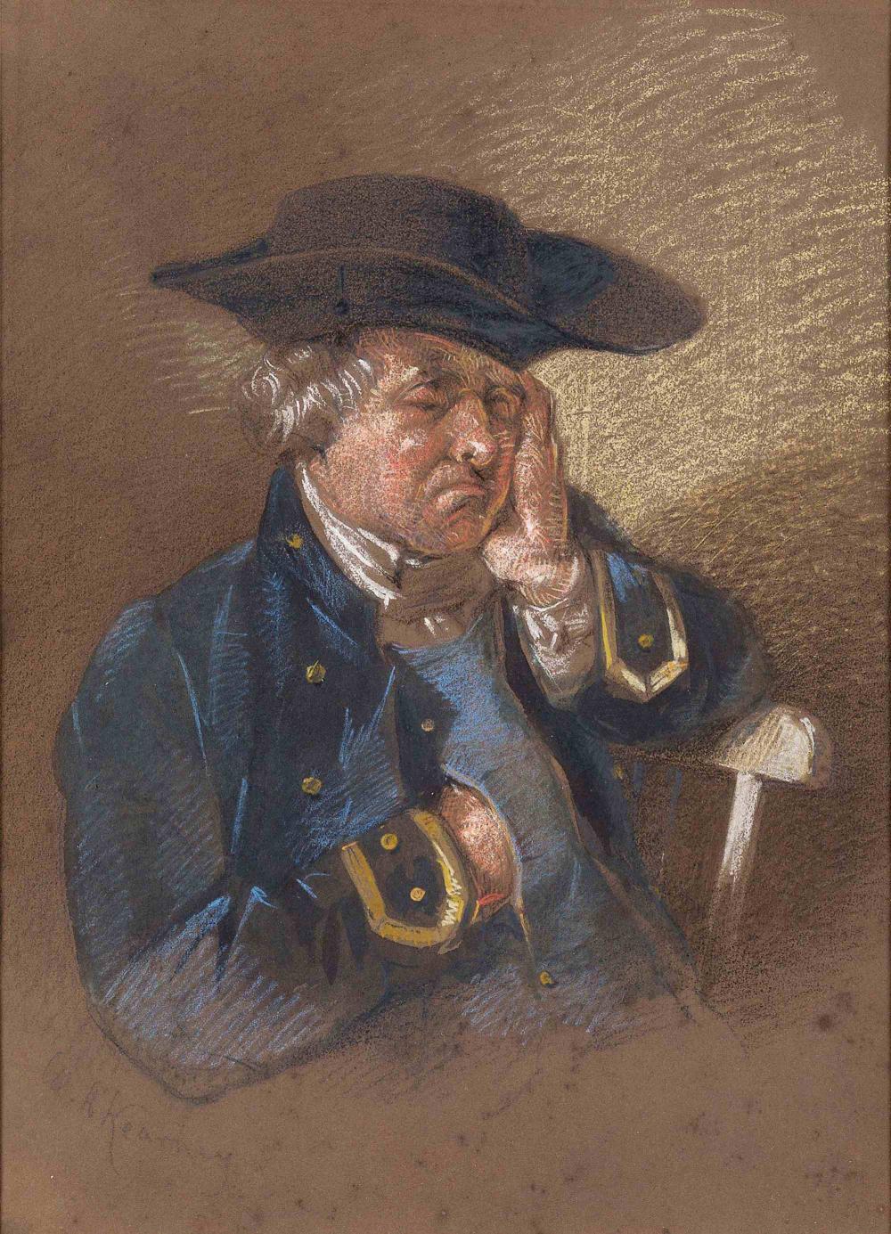William Henry Kearney comparable auction result: william henry kearney british 1800 1858 two studies of greenwich pensioners circa 1820