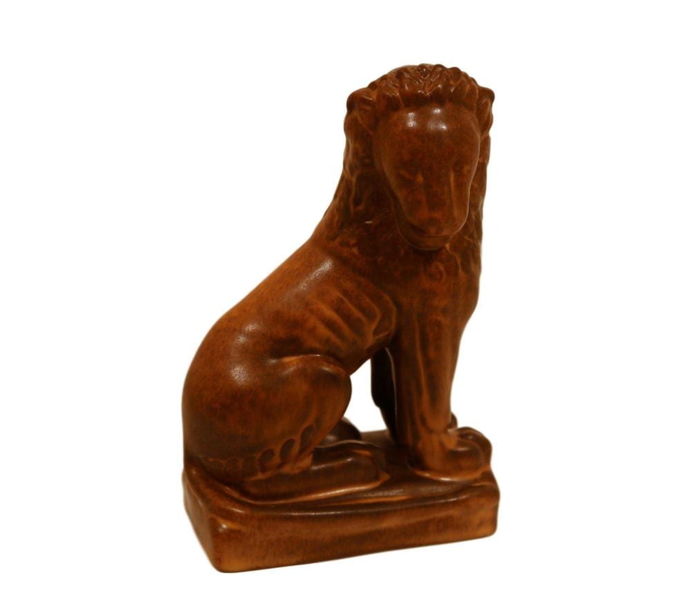 Louise Abel comparable auction result: louise abel b 1894 for rookwood pottery lion bookend 6019