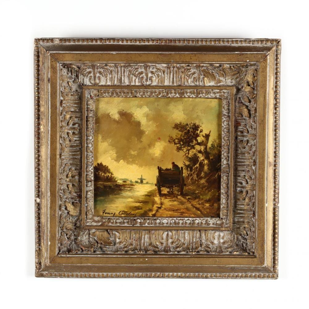 frans baron courtens belgian 1854 1943 landscape with carriage · Leland Little Auctions · 2019-11-02 Frans van (1689) Mieris comparable auction result: frans baron courtens belgian 1854 1943 landscape with carriage