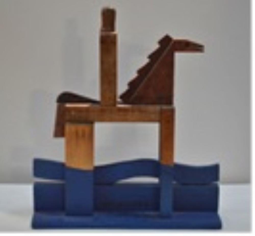 Blas Alfredo Castagna comparable auction result: blas castagna argentine born 1935 jinete atraversando el rio 2004 oil on wood signed and dated on the base 14 x 5 x 11 in 35 x 12 x 30 5 cm