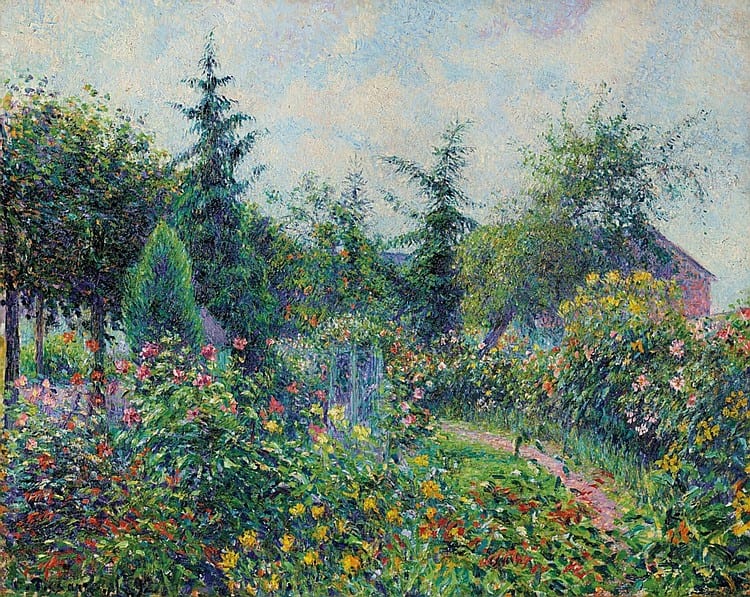 Camille Pissarro (1830-1903) - Jardin et poulailler chez Octave Mirbeau, Les Damps comparable sale