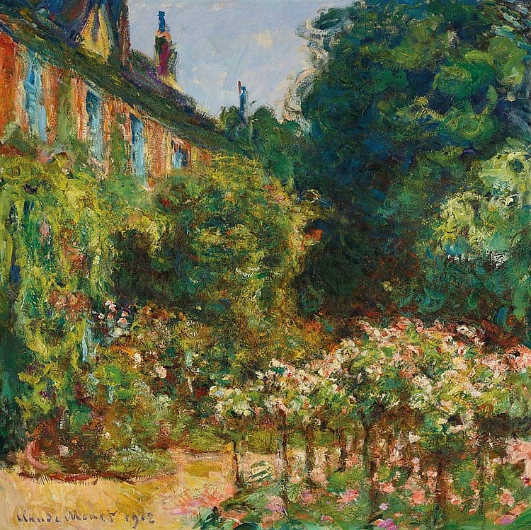 Claude Monet (1840-1926) - La maison de l'artiste à Giverny comparable sale