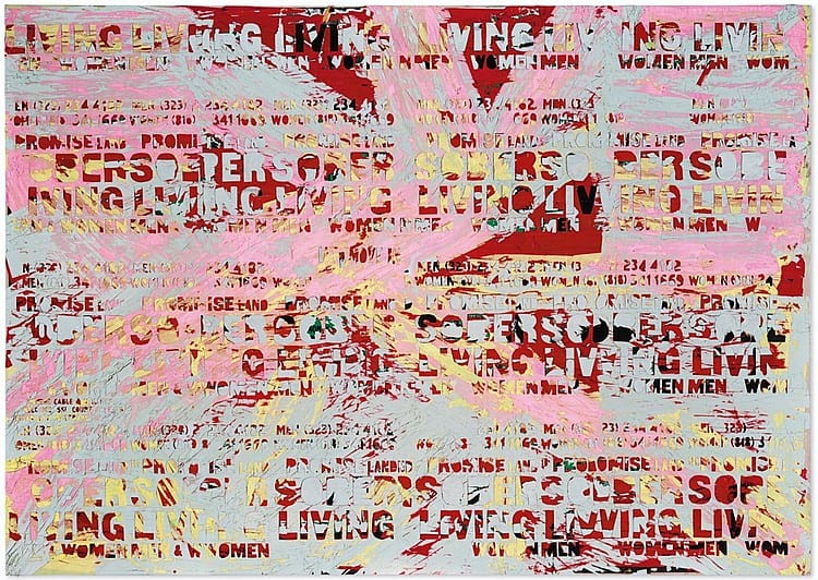 Mark Bradford (b. 1961) - Promise Land comparable sale