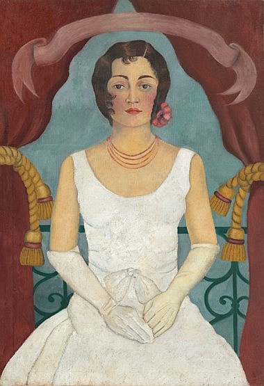Frida Kahlo (1907-1954) - Portrait of a Lady in White comparable sale