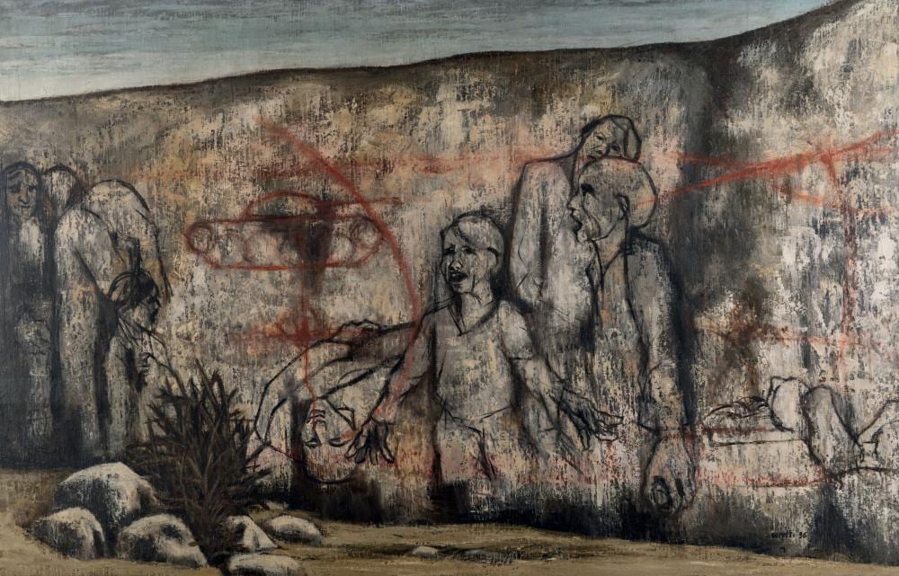 Mino Ceretti comparable auction result: mino ceretti 1930 il muro 1956