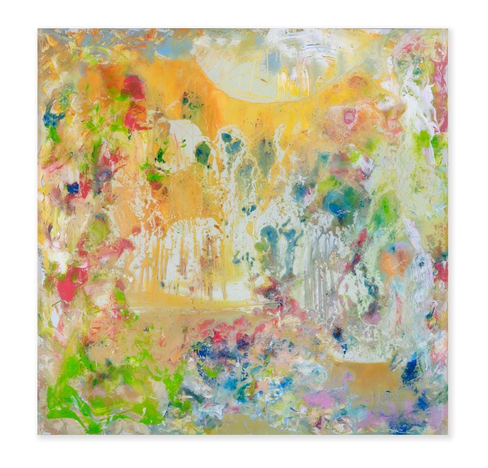 Alan Graham comparable auction result: alan graham b 1939 spring lightoil on aluminium 92 x 92cmsigned and dated 20 19