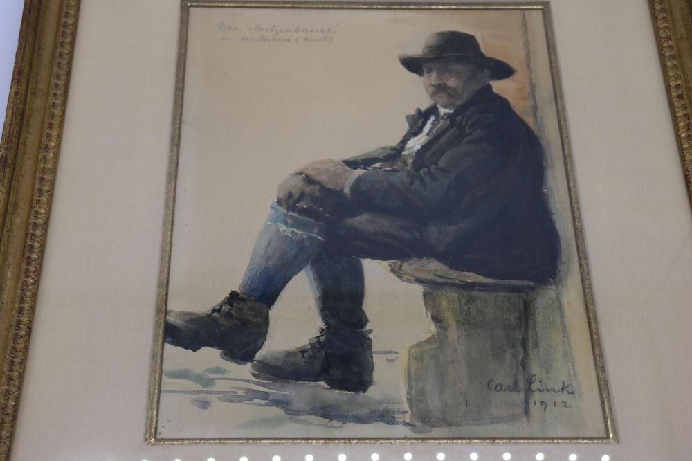 1912 carl link watercolor · Denise Ryan Auction Co. · 2019-11-09 Carl Link comparable auction result: 1912 carl link watercolor