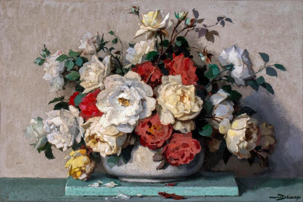 Maurice Decamps comparable auction result: maurice decamps french 1892 1953 bouquet de roses