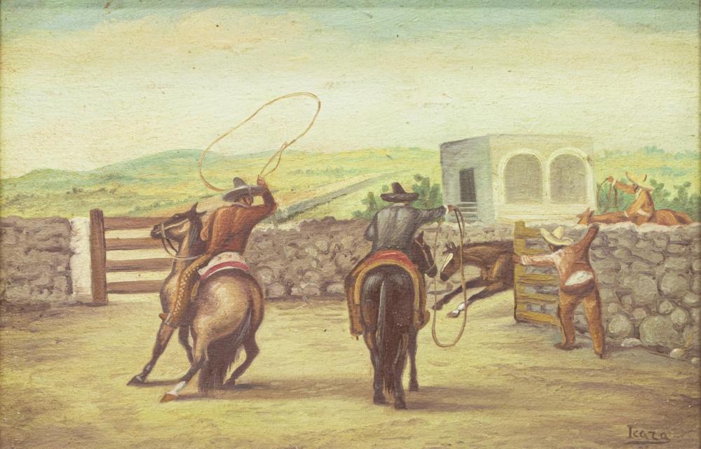 Ernesto Icaza comparable auction result: ernesto icaza 1866 1935 the horese wranglers