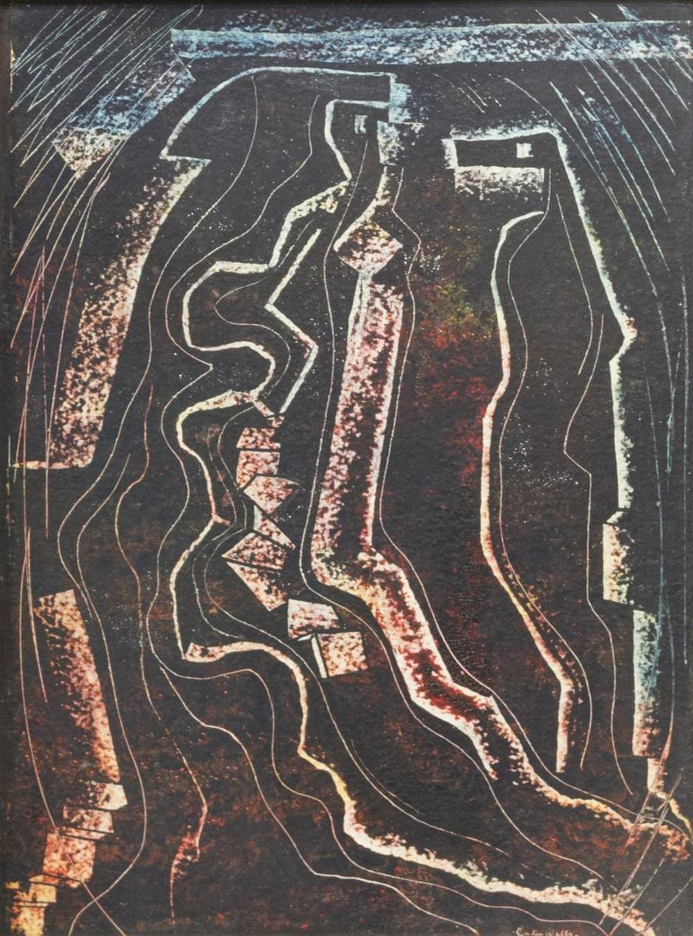 Cady Wells comparable auction result: cady wells nm 1904 1954 mixed media painting