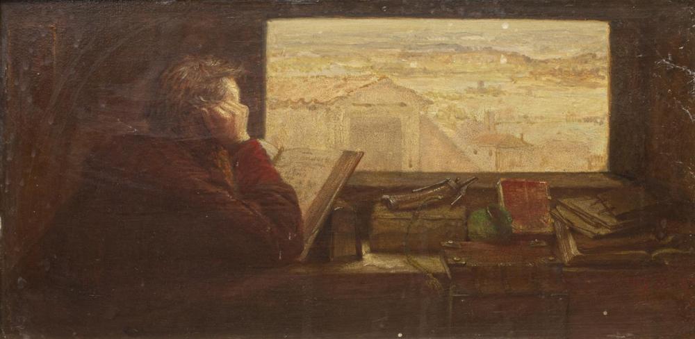 William Fettes Douglas comparable auction result: william fettes douglas 1822 1891 man reading book