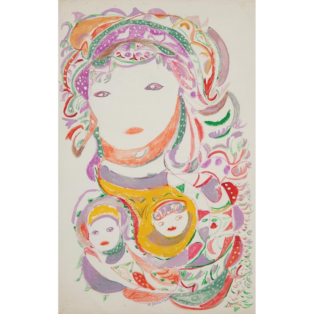 Martha Grunenwaldt comparable auction result: martha grunenwaldt 1910 2008 portraits pastel and coloured pencils on paper signed down on the center 21 1 4 x 14 3 16 in