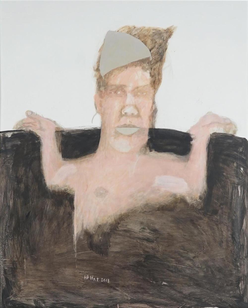 Helene Grove comparable auction result: helene grove 1946 sleep mask 2013 98 5 x 78 5 cm