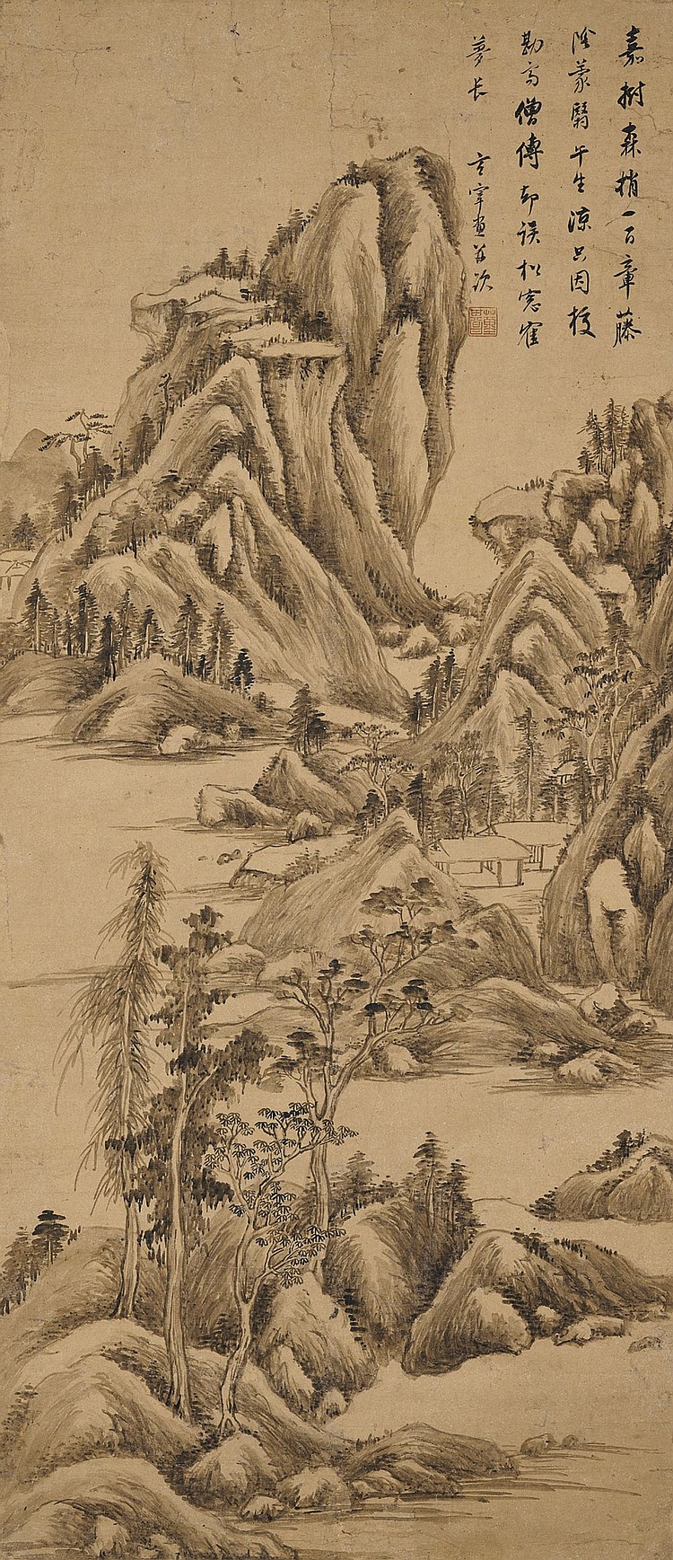 Dong Qichang (1555-1636) - Landscape comparable sale