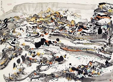 Wu Guanzhong (1919-2010) - The Grand Canyon comparable sale