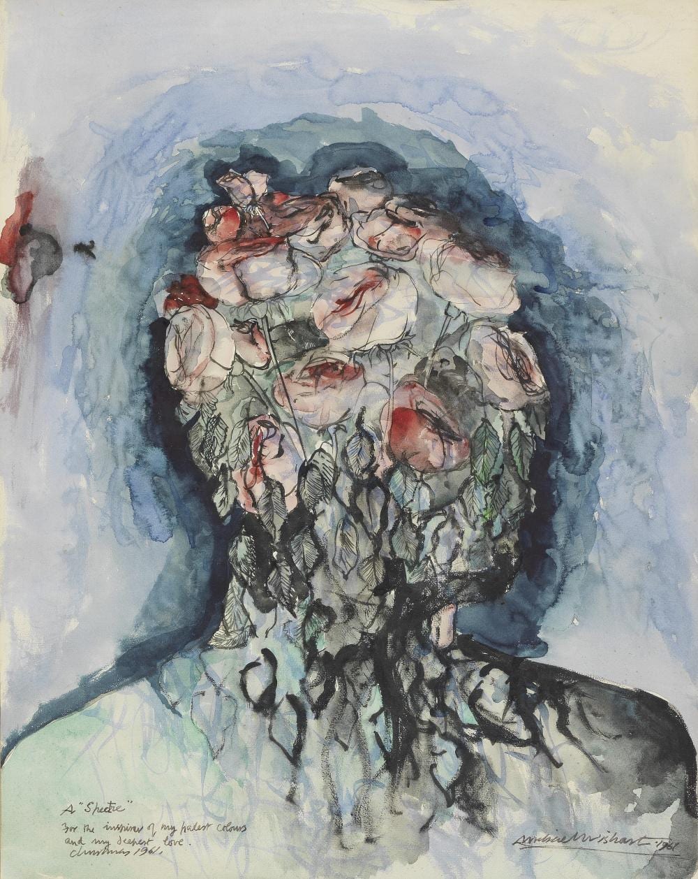 Michael Wishart comparable auction result: michael wishart british 1928 1996 a spectre portrait of nicky haslam