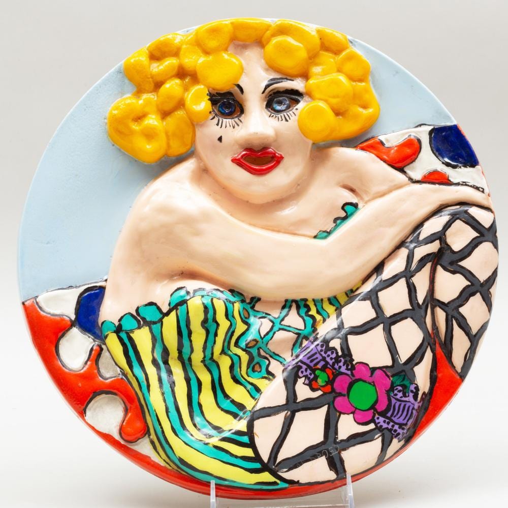 Nancy Drosd comparable auction result: nancy drosd 1918 2018 woman in fishnets