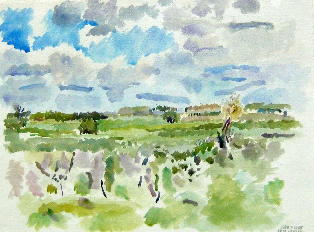 Reta Cowley comparable auction result: reta cowley untitled landscape