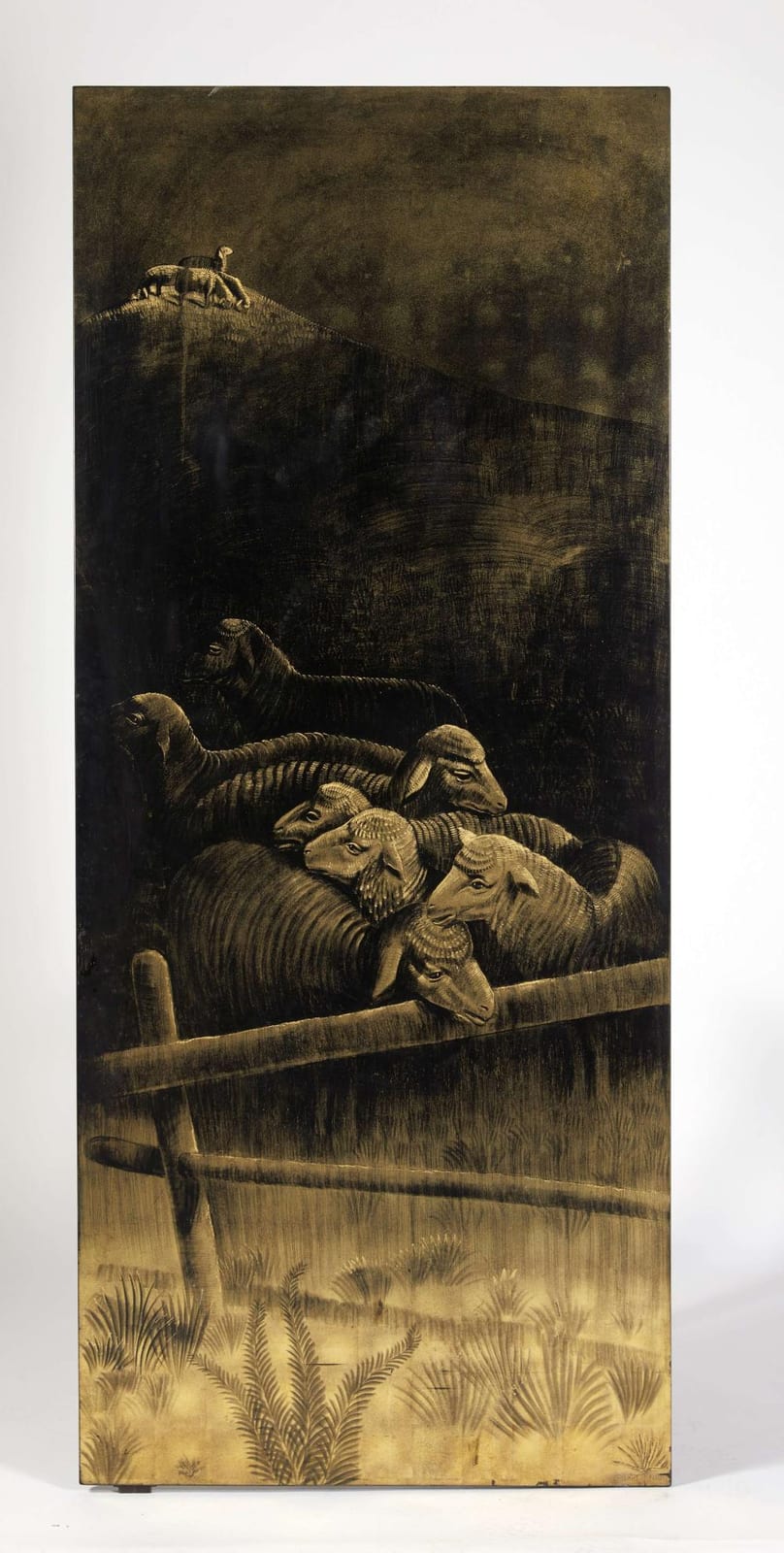 Pierre Dunand comparable auction result: pierre dunand 1914 1996 moutons la barri re circa 1950