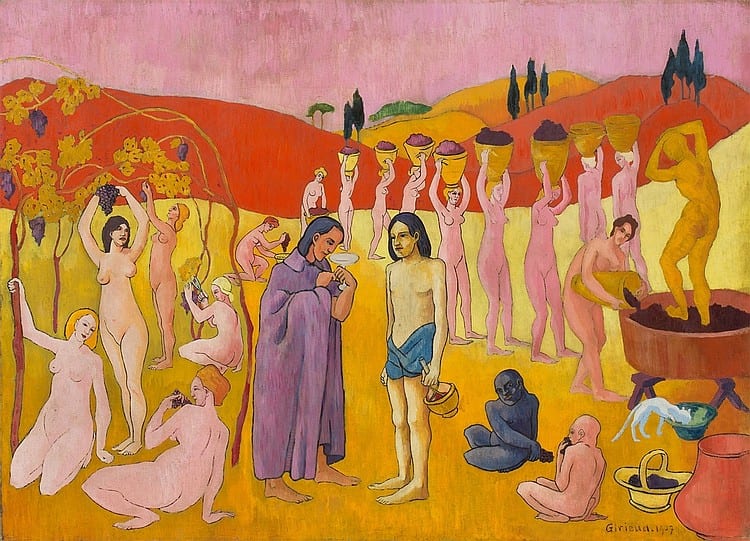 Pierre Girieud comparable auction result: pierre girieud les vendanges de no l automne