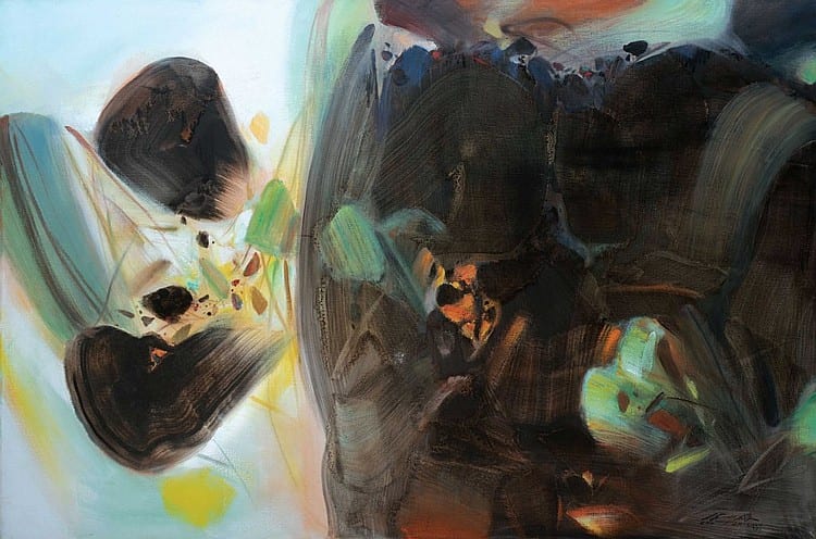 Chu Teh-Chun (ZHU DEQUN, 1920-2014) - Enchantement de la lumière (Enchanting Brightness) comparable sale