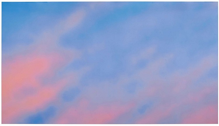 Alex Israel comparable auction result: alex israel b 1982 sky backdrop