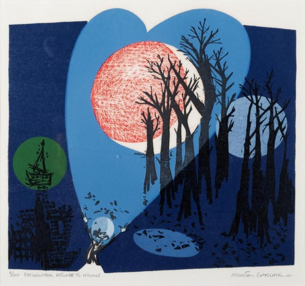 morton garchik american 1929 2009 philosopher attunes to moons · Casco Bay Auctions · 2019-11-23 Morton Garchik comparable auction result: morton garchik american 1929 2009 philosopher attunes to moons
