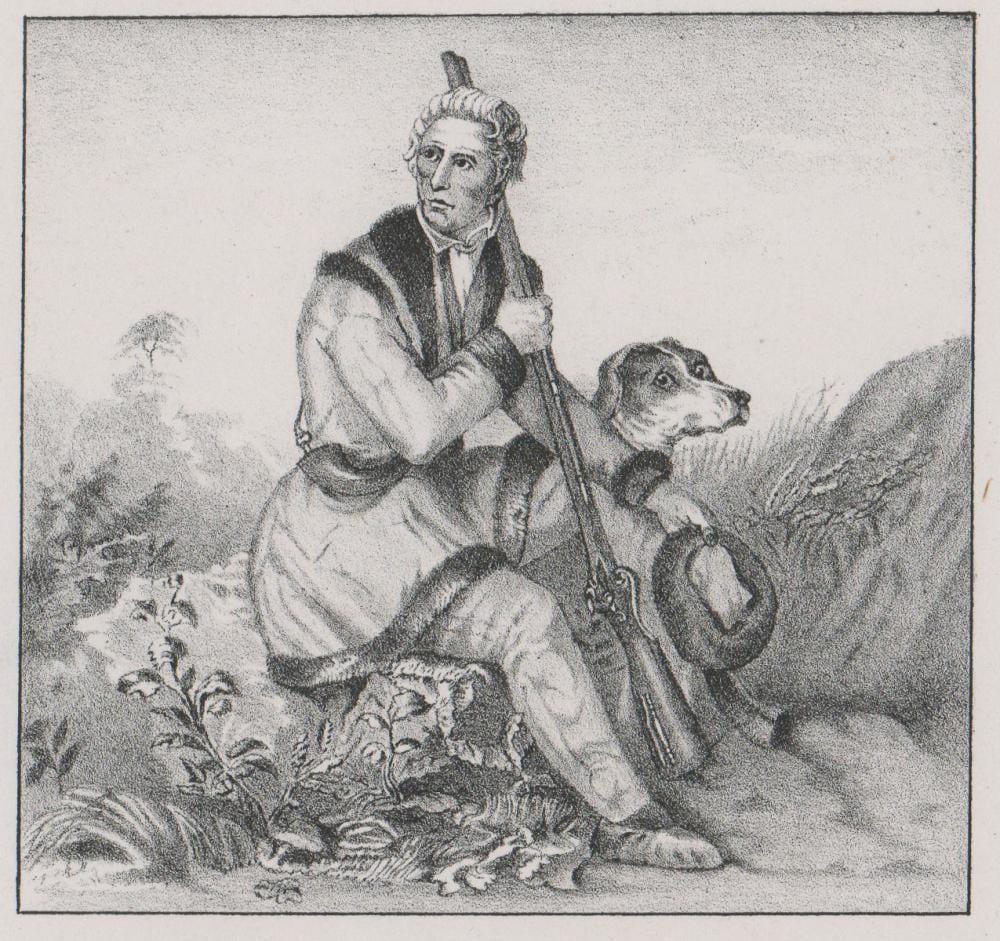 Alonzo Chappel comparable auction result: alonzo chappel lithograph daniel boone