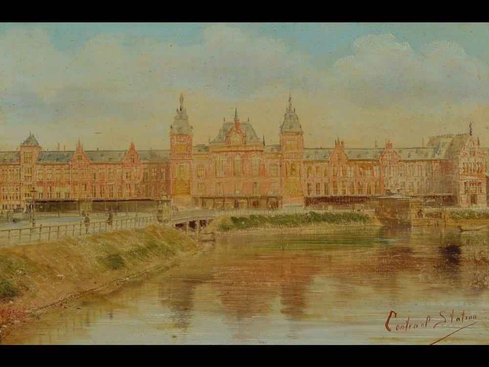 Johan Conrad Greive comparable auction result: johan conrad greive 1837 1891 amsterdam viewof amsterdam