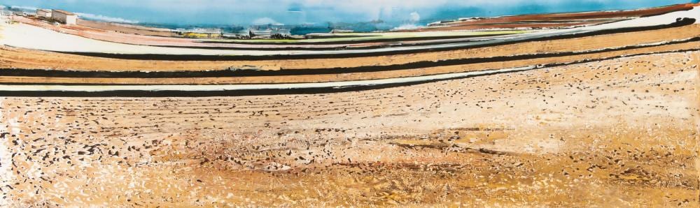 Koen Vermeule comparable auction result: wide spanish impasto landscape by koen vermeule