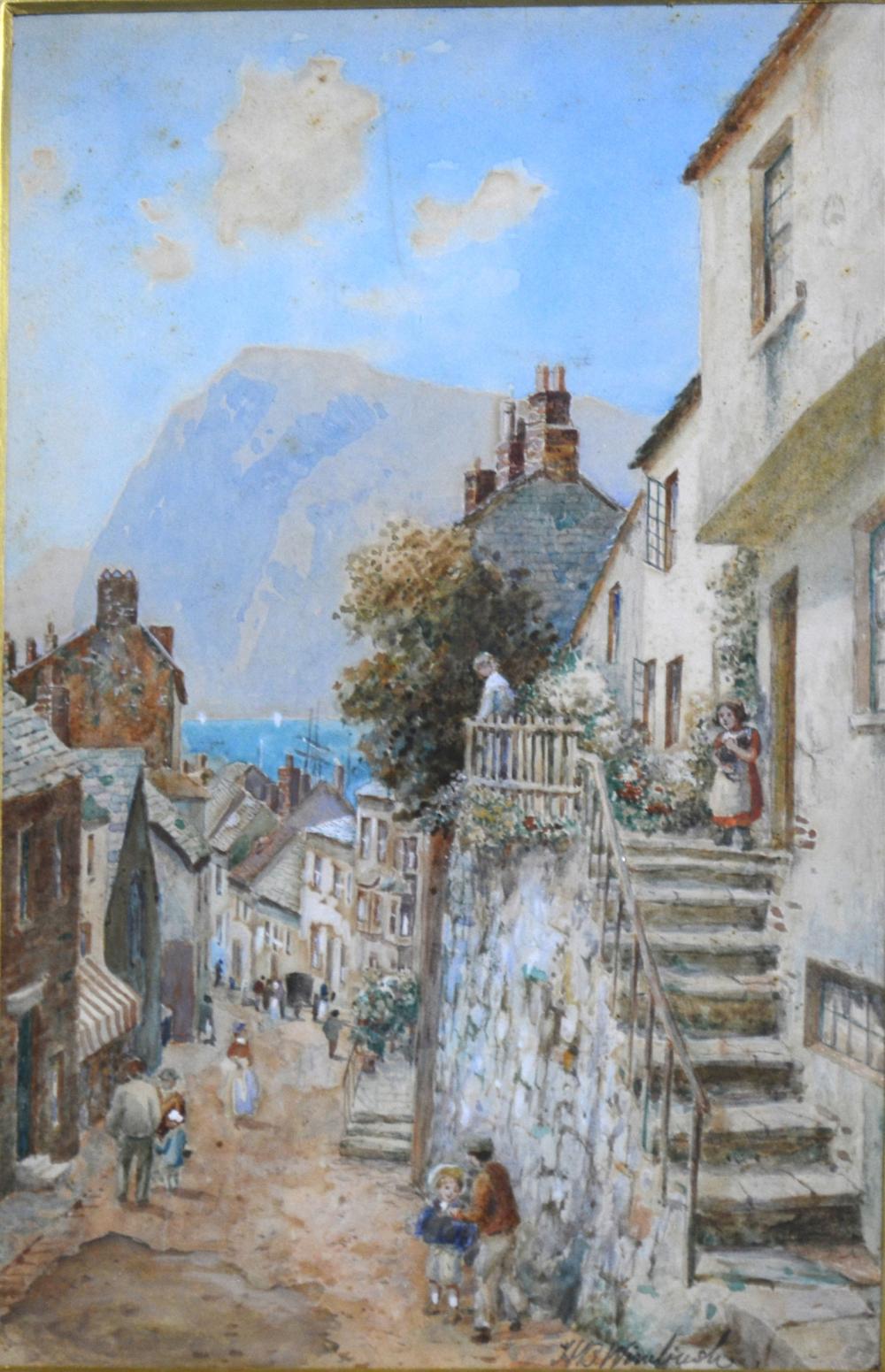 Henry B. Wimbush comparable auction result: henry b wimbush coastal village and a village ford a pair both signed