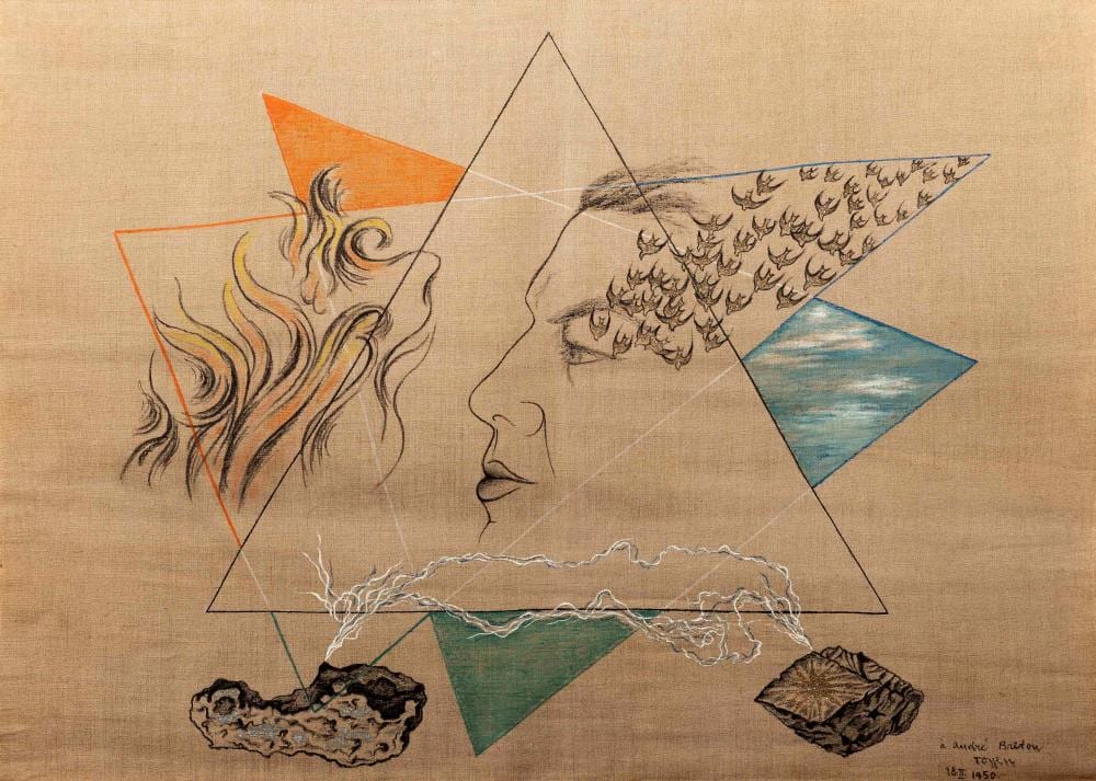 Toyen comparable auction result: toyen portrait of andre breton