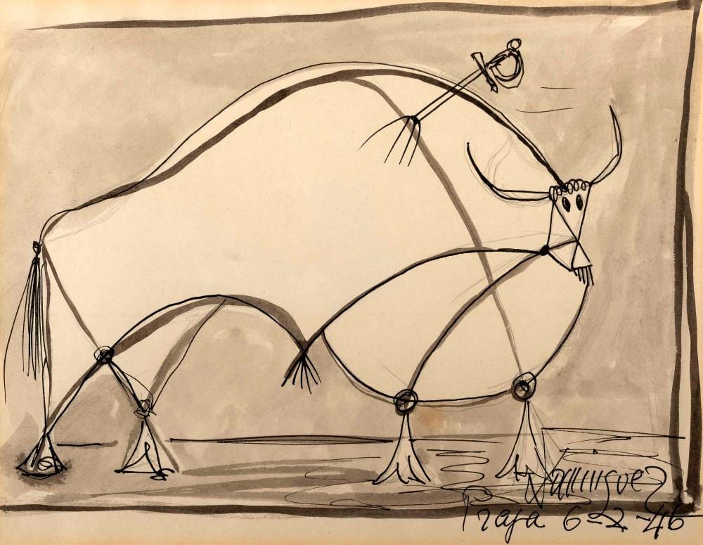 Oscar Domínguez comparable auction result: dom nguez bull