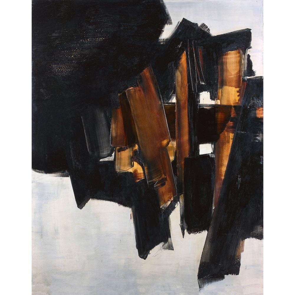 Pierre Soulages (né en 1919) PEINTURE 200 X 162 CM, 14 MARS 1960 Huile sur toile Signée et datée 60 en bas à droite Contres… comparable sale