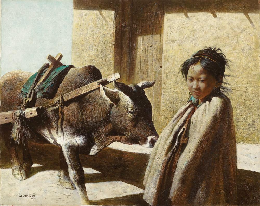 羅中立 LUO Zhongli (Chinese, b. 1948) comparable sale