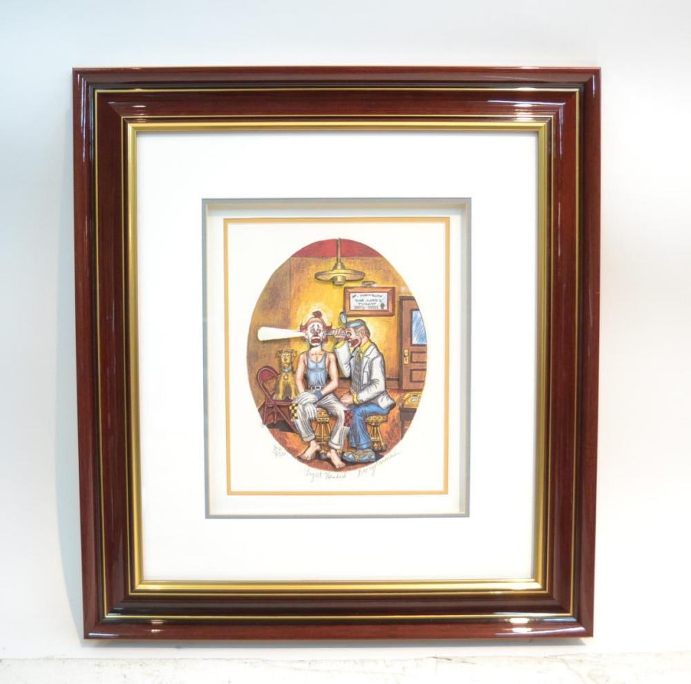 GEORGE CRIONAS "LIGHT HEADED" LITHOGRAPH sold by Echoes Antiques & Auction Gallery, lot 219 — auction record photograph