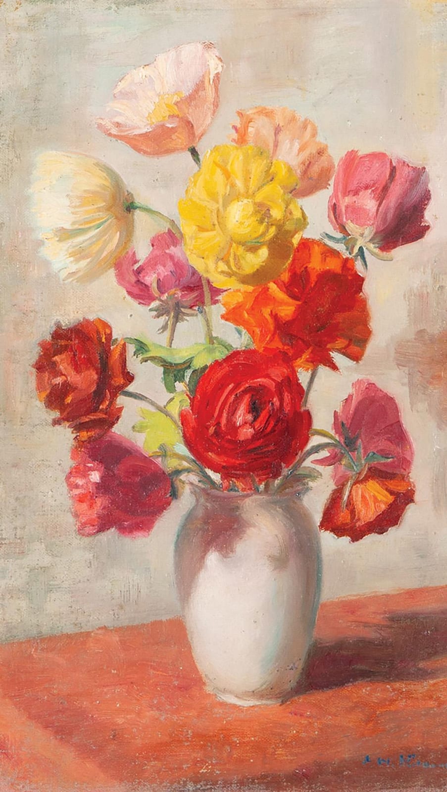 J. Noel Kilgour comparable auction result: jack noel kilgour mixed bunch oil on board