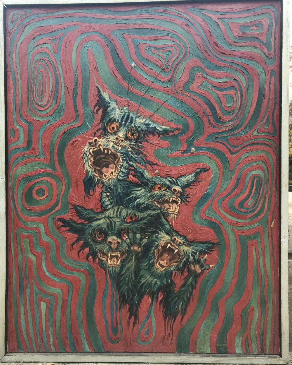 james apostle oil on canvas crazy cat 30 x38 · Kimball's Auction · 2019-11-16 James Apostle comparable auction result: james apostle oil on canvas crazy cat 30 x38