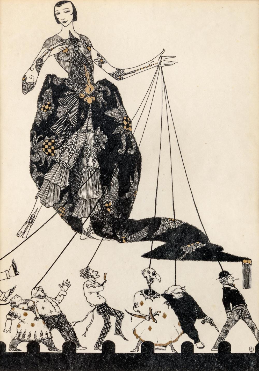 Harry Clarke comparable auction result: harry clarke irish 1889 1931 marguerite 1927