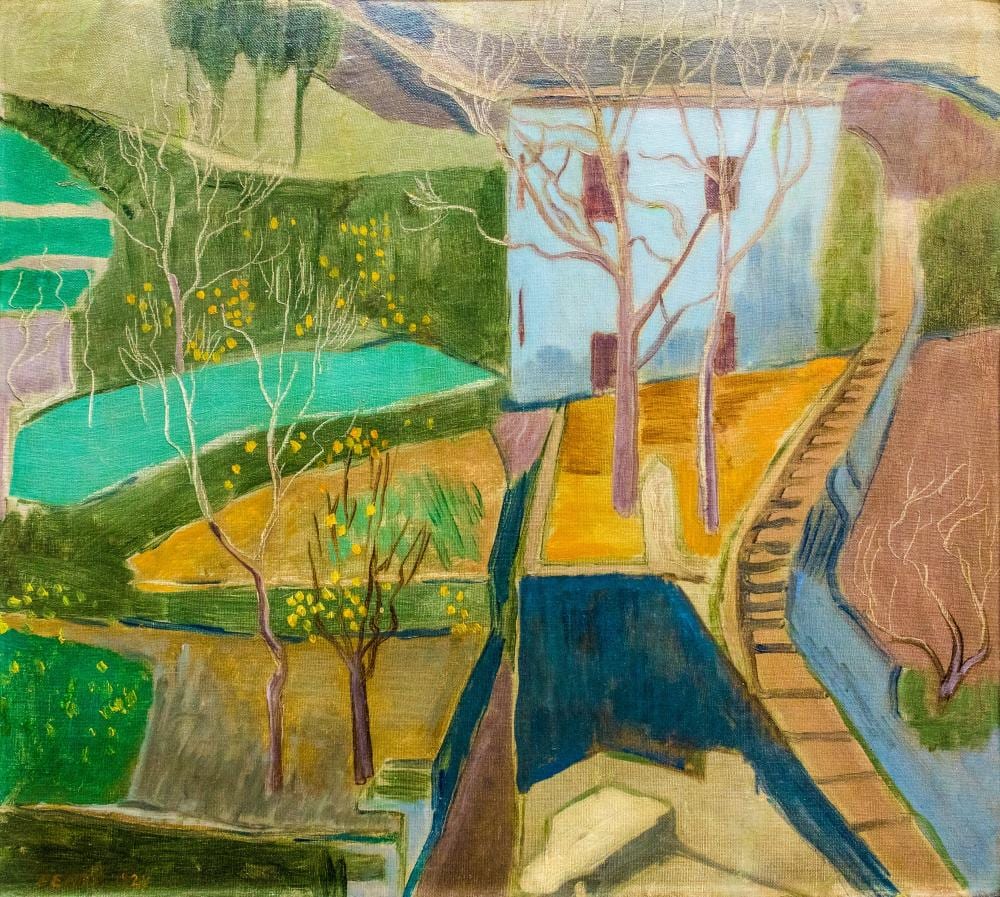 György Fenyő: Light blue house in nightfall, 1929 comparable sale