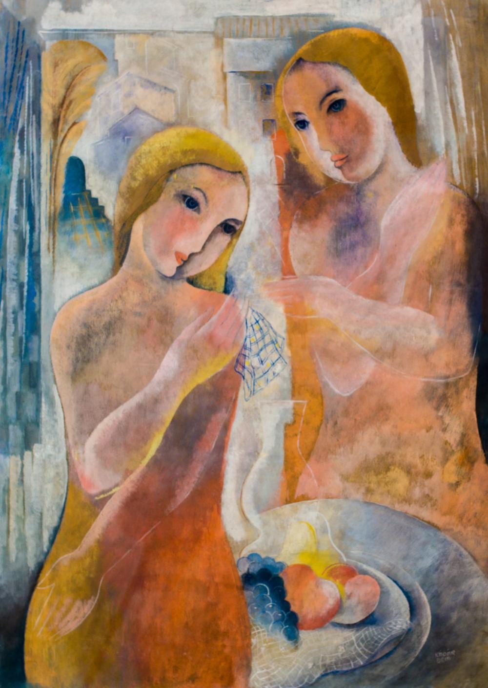 Béla Kádár: Girls, around 1933 comparable sale