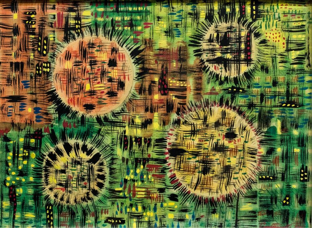 Tihamér Gyarmathy comparable auction result: tiham r gyarmathy cosmic lights