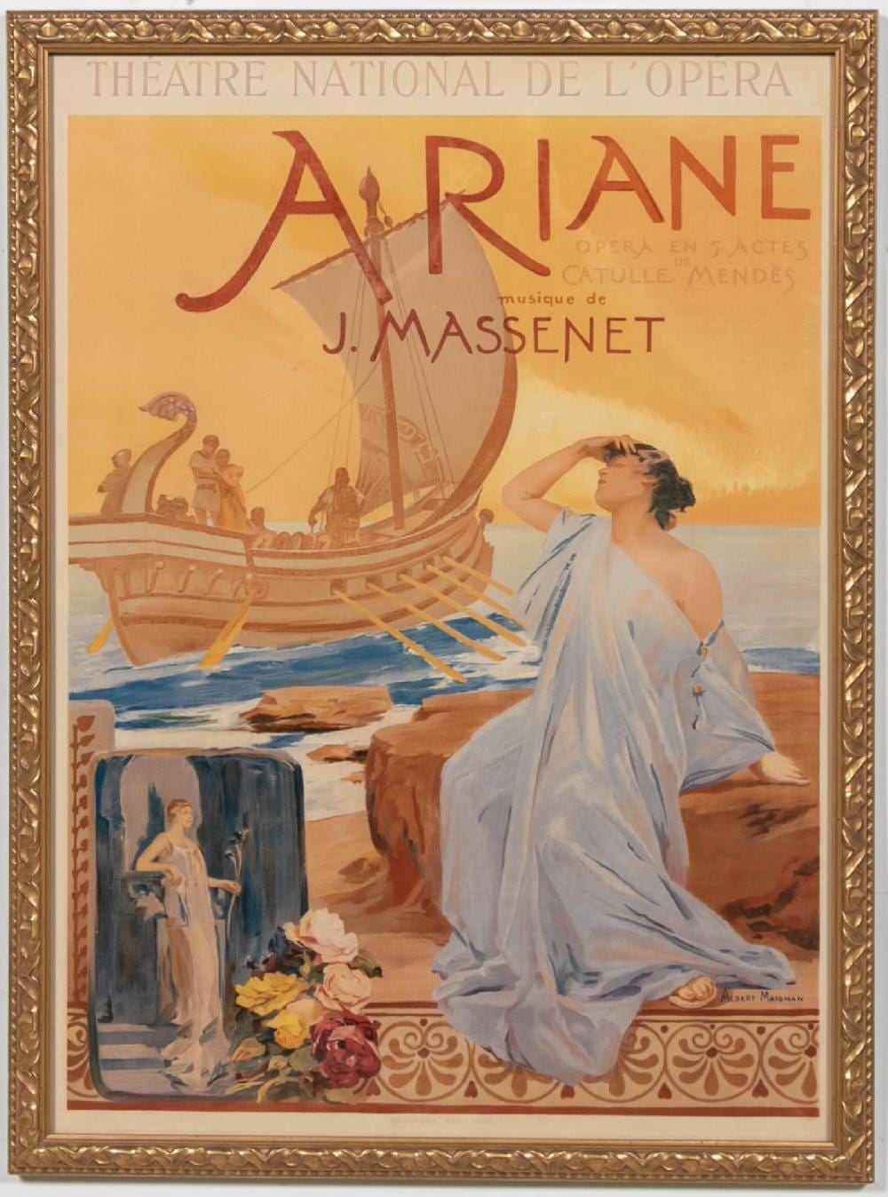 albert maignan ariane vintage opera poster · Ahlers & Ogletree Inc. · 2019-12-08 Albert Maignan comparable auction result: albert maignan ariane vintage opera poster