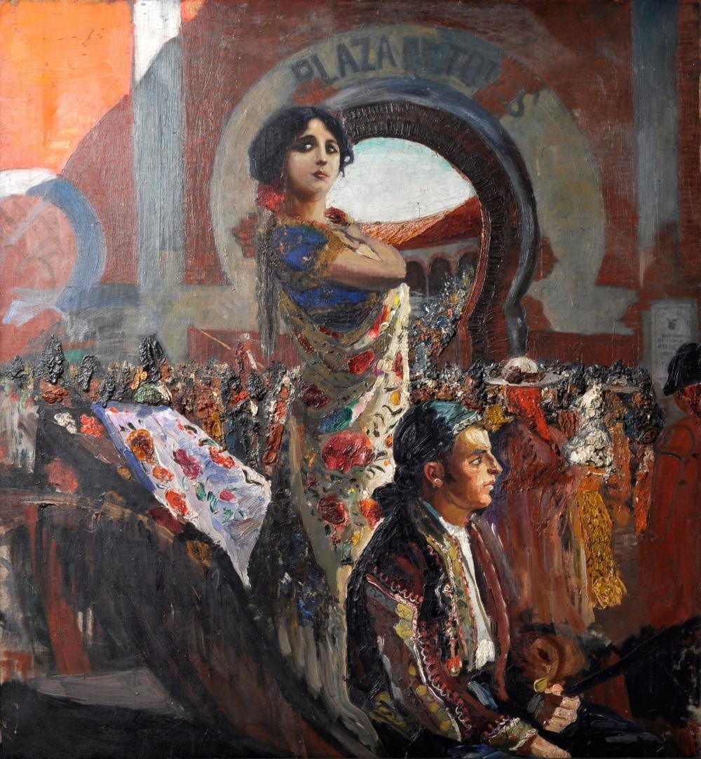 Carlos Vázquez y Ubeda comparable auction result: unknown painting bullring