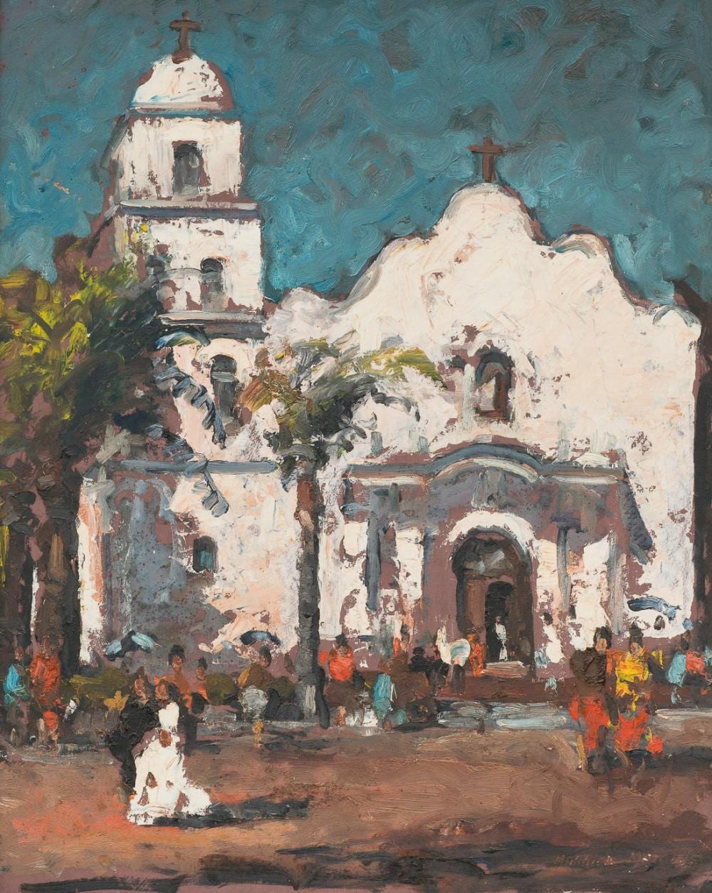 Maurice Mazo comparable auction result: maurice mazo 1901 1989 mission oil on board 30 x 24